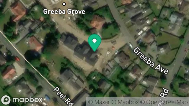 Map showing BALLAGAREY NURSERIES, GREEBA AVENUE, GLEN VINE, ISLE OF MAN, IM4 4ED