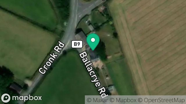 Map showing NOVA MOOAR HOUSE, THE CRONK, BALLAUGH, ISLE OF MAN, IM7 5BA