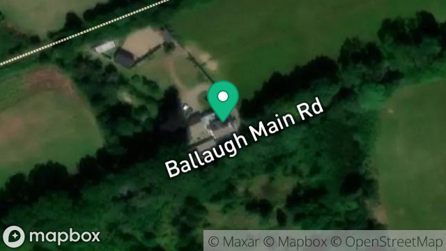 Map showing HALCYON DAYS, MAIN ROAD, BALLAUGH, ISLE OF MAN, IM7 5EX
