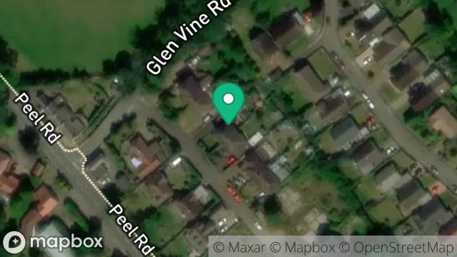 Map showing OAKLEIGH, 3, GLEN VINE DRIVE, GLEN VINE, ISLE OF MAN, IM4 4EX