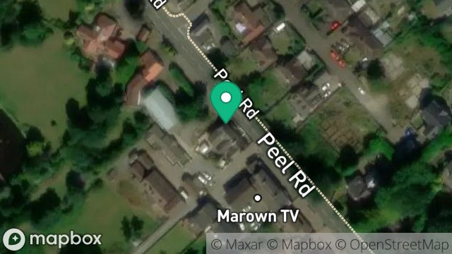 Map showing 1 GLEN VINE COTTAGES, MAIN ROAD, GLEN VINE, ISLE OF MAN, IM4 4BG