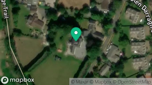 Map showing CLOSE MOOAR, GLEN DARRAGH ROAD, GLEN VINE, ISLE OF MAN, IM4 4BE