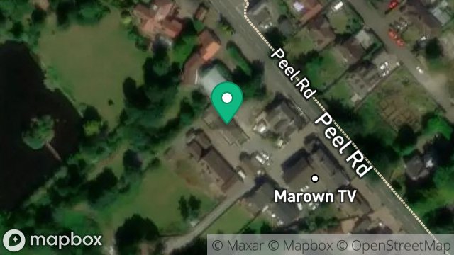 Map showing 2 GLEN VINE BUNGALOW, MAIN ROAD, GLEN VINE, ISLE OF MAN, IM4 4BG