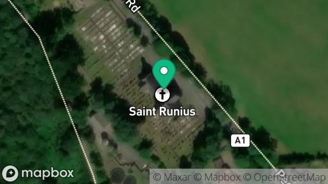 Map showing MAROWN CHURCH, MAIN ROAD, CROSBY, ISLE OF MAN, IM4 4BQ