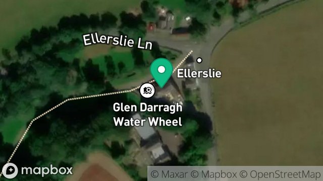 Map showing GLEN DARRAGH MILL, BRAAID ROAD, GLEN VINE, ISLE OF MAN, IM4 2AS