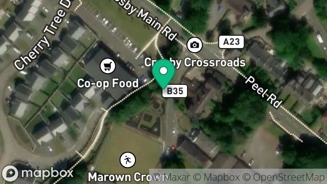 Map showing CONVENIENCES, OLD CHURCH ROAD, CROSBY, ISLE OF MAN, IM4 2HA