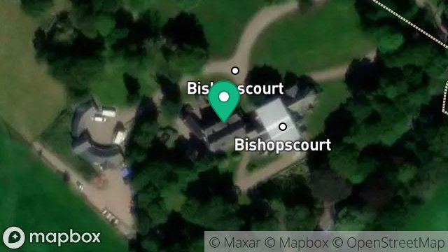 Map showing BISHOPSCOURT MANSION HOUSE, BISHOPSCOURT, KIRK MICHAEL, ISLE OF MAN, IM6 2EZ