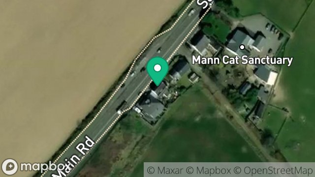 Map showing CLITHEROE, MAIN ROAD, SANTON, ISLE OF MAN, IM4 1EE