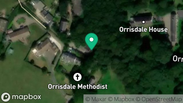 Map showing TANGLEWOOD, ORRISDALE, KIRK MICHAEL, ISLE OF MAN, IM6 2HP