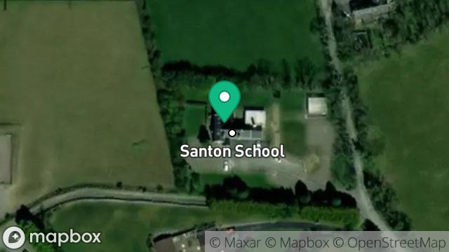 Map showing SANTON SCHOOL, SCHOOL LANE, SANTON, ISLE OF MAN, IM4 1EG