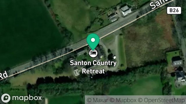 Map showing SANTON COUNTRY RETREAT, BALLACHURRY, MAIN ROAD, SANTON, ISLE OF MAN, IM4 1EJ