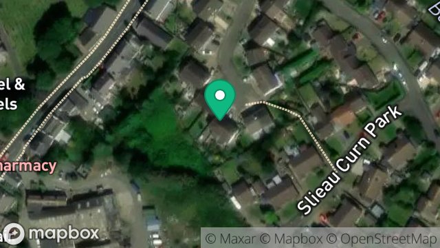 Map showing THIE ROARBREE, 11, SLIEAU CURN PARK, KIRK MICHAEL, ISLE OF MAN, IM6 1EH