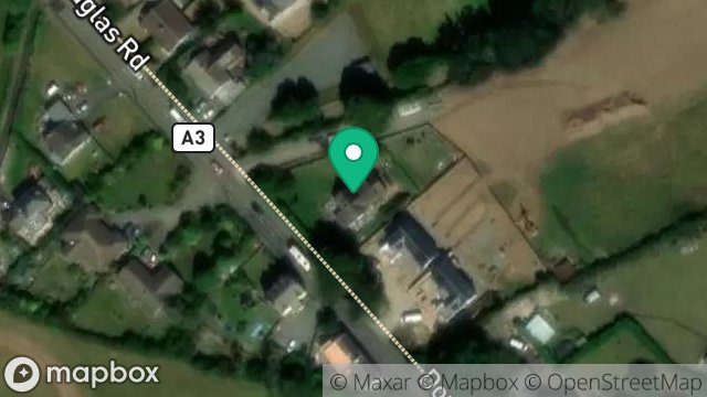 Map showing CASS A LHERGY, DOUGLAS ROAD, KIRK MICHAEL, ISLE OF MAN, IM6 1AT