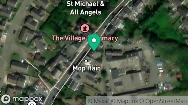 Map showing BEECHCROFT, MAIN ROAD, KIRK MICHAEL, ISLE OF MAN, IM6 1AB