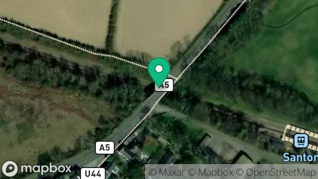 Map showing SANTON BRIDGE, MAIN ROAD, SANTON, ISLE OF MAN, IM4 1EN