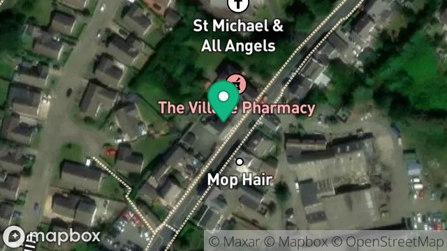 Map showing HANNAHS YARD, MAIN ROAD, KIRK MICHAEL, ISLE OF MAN, IM6 1AB