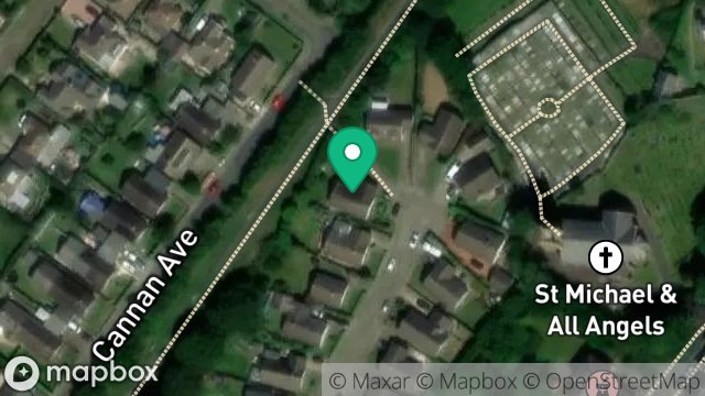 Map showing 13, KERROCRUIN, KIRK MICHAEL, ISLE OF MAN, IM6 1AF