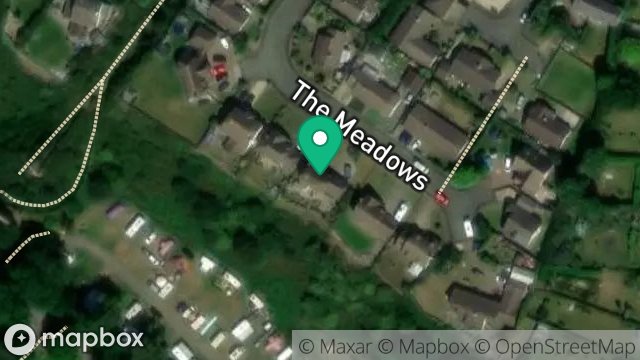 Map showing 14, THE MEADOWS, KIRK MICHAEL, ISLE OF MAN, IM6 1EX