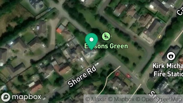 Map showing SHENSTONE, SHORE ROAD, KIRK MICHAEL, ISLE OF MAN, IM6 1HA