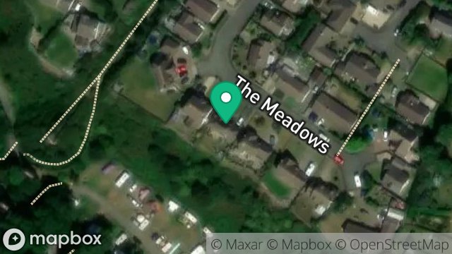 Map showing GAREY WYLLIN, 13, THE MEADOWS, KIRK MICHAEL, ISLE OF MAN, IM6 1EU