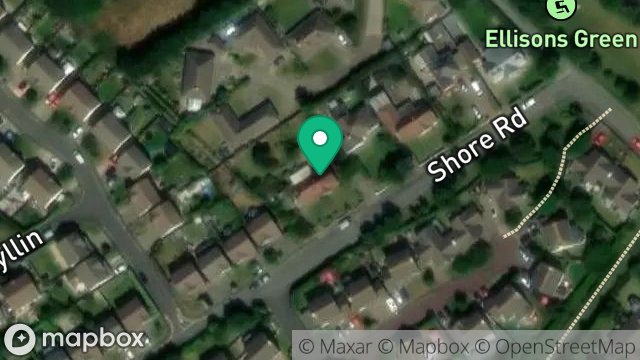 Map showing THE LEYMONDS, SHORE ROAD, KIRK MICHAEL, ISLE OF MAN, IM6 1HA