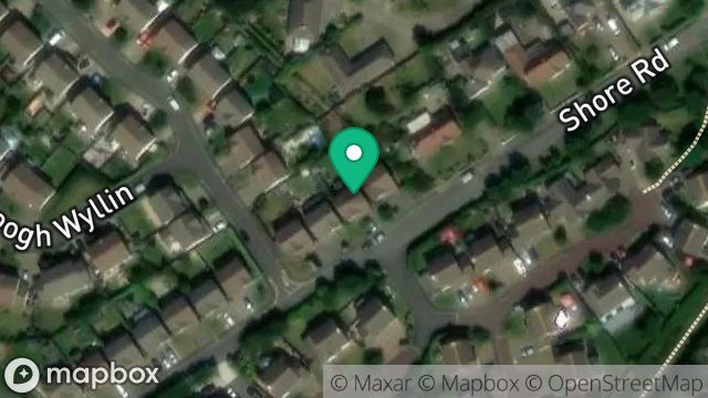 Map showing 2, BROOGH WYLLIN, KIRK MICHAEL, ISLE OF MAN, IM6 1HU