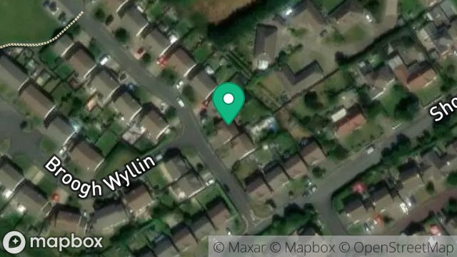 Map showing 6, BROOGH WYLLIN, KIRK MICHAEL, ISLE OF MAN, IM6 1HU