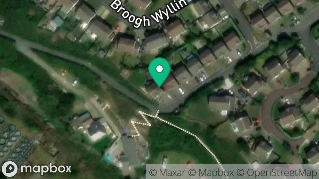 Map showing 60, BROOGH WYLLIN, KIRK MICHAEL, ISLE OF MAN, IM6 1HU