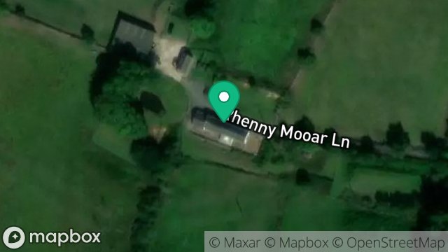 Map showing RHENNY MOOAR FARM, RHENNY ROAD, GREEBA, ISLE OF MAN, IM4 2DT