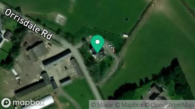 Map showing ORRISDALE FARM, ORRISDALE ROAD, BALLASALLA, ISLE OF MAN, IM9 3AE