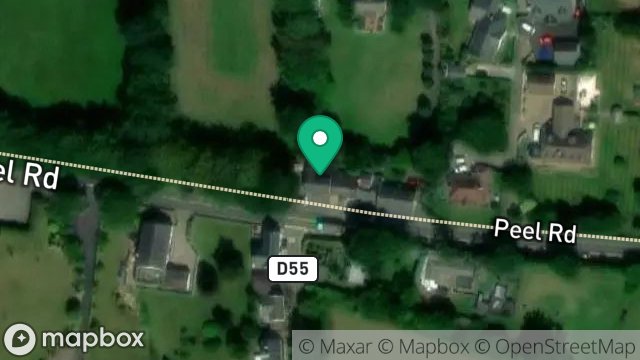 Map showing KERROWCHORD, MAIN ROAD, GREEBA, ISLE OF MAN, IM4 3LD