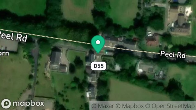 Map showing JUNCTION IMPROVEMENTS, BALLACHURRY ROAD, GREEBA, ISLE OF MAN, IM4 3LE