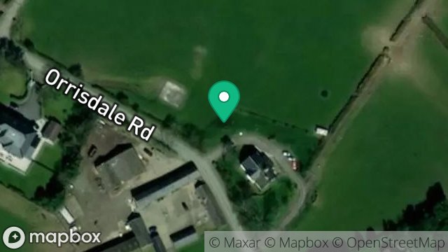 Map showing PLOT B, FIELD 432135, ORRISDALE ROAD, BALLASALLA, ISLE OF MAN, IM9 3AE