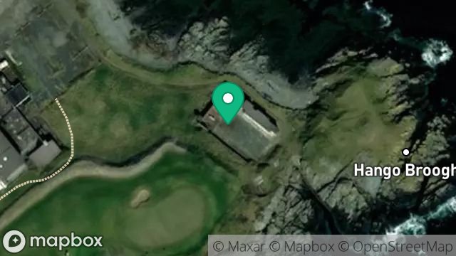 Map showing SWIMMING POOL SITE, GOLF LINKS HOTEL, FORT ISLAND, CASTLETOWN, ISLE OF MAN, IM9 1UA