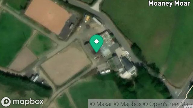 Map showing MOANEY MOAR OPEN FARM, BALLABOOIE ROAD, CRONK Y VODDY, KIRK MICHAEL, ISLE OF MAN, IM6 1BA