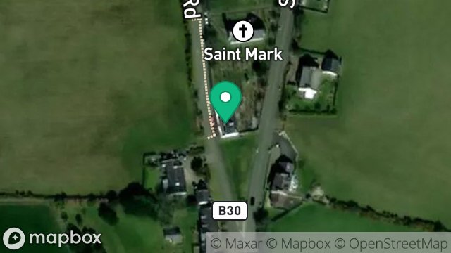 Map showing CHURCH COTTAGE, ST. MARKS, BALLASALLA, ISLE OF MAN, IM9 3AH