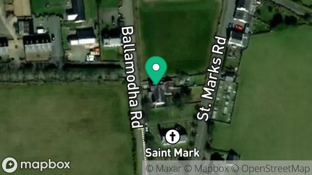 Map showing SCHOOL HOUSE, ST. MARKS, BALLASALLA, ISLE OF MAN, IM9 3AH