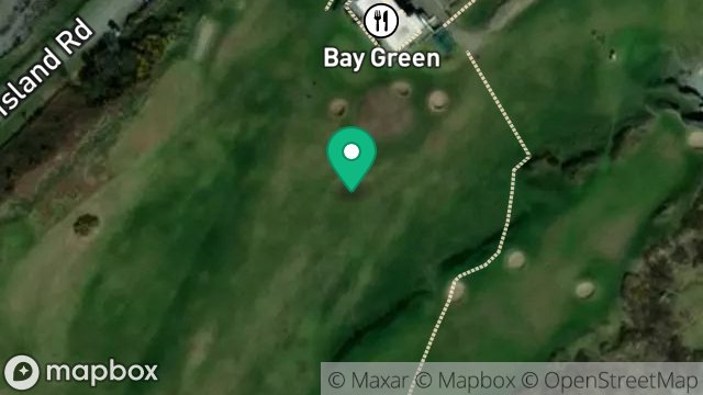 Map showing GARDEN AND BUILDING, GOLF LINKS, FORT ISLAND, CASTLETOWN, ISLE OF MAN, IM9 1UA