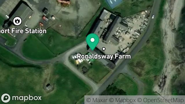 Map showing UNIT 10, RONALDSWAY FARM, AIRPORT ROAD, DERBYHAVEN, ISLE OF MAN, IM9 1TU