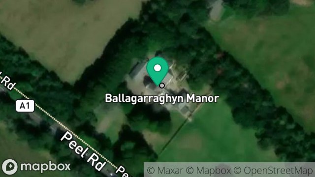Map showing BALLAGARRAGHYN MANOR, MAIN ROAD, ST. JOHNS, ISLE OF MAN, IM4 3LH