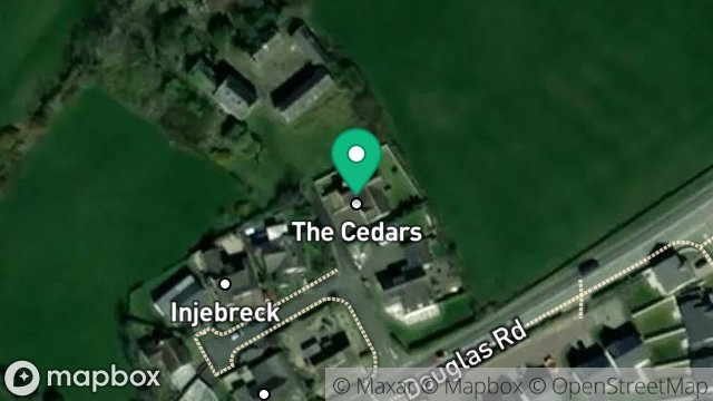 Map showing CEDAR LODGE, GLASHEN CLOSE, BALLASALLA, ISLE OF MAN, IM9 2AB