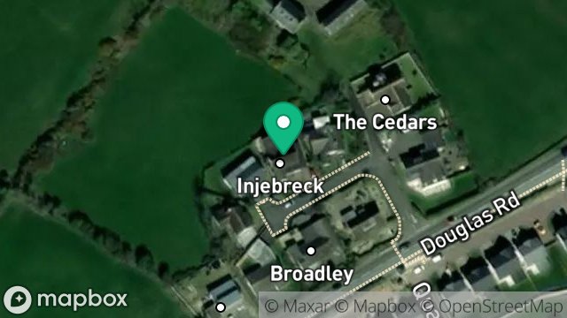 Map showing 6, GLASHEN CLOSE, BALLASALLA, ISLE OF MAN, IM9 2AB
