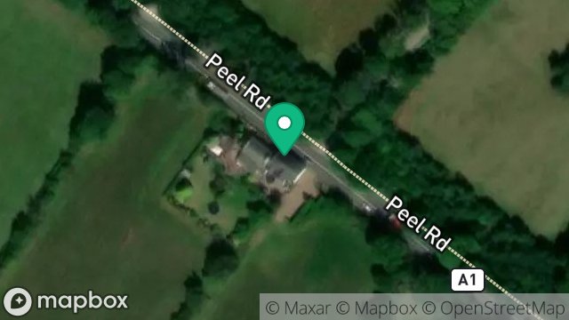 Map showing BALLAGARRAGHYN COTTAGE, MAIN ROAD, ST. JOHNS, ISLE OF MAN, IM4 3LH