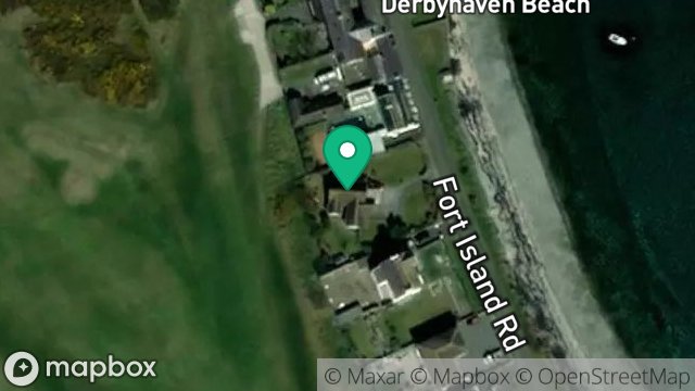 Map showing SKEDDAN VEG, FORT ISLAND ROAD, DERBYHAVEN, ISLE OF MAN, IM9 1TZ