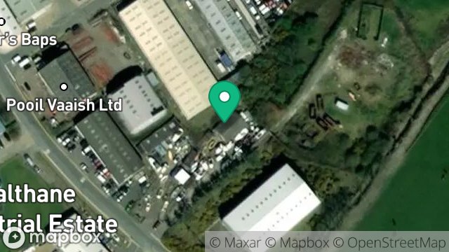 Map showing INSITUFORM TECHNOLOGY LTD, BALTHANE INDUSTRIAL ESTATE, BALTHANE, BALLASALLA, ISLE OF MAN, IM9 2AG
