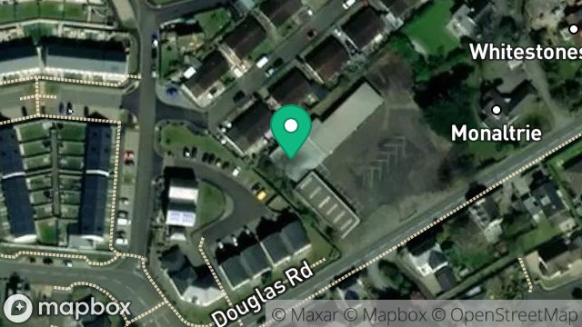 Map showing WHITESTONE GARAGE LTD, DOUGLAS ROAD, BALLASALLA, ISLE OF MAN, IM9 2LB