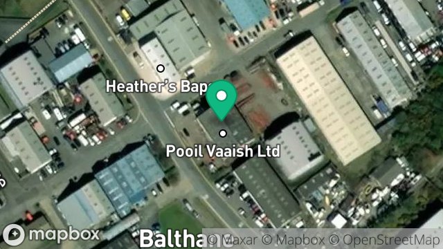 Map showing COLLINS STEEL, UNIT 26, COLAS DRIVE, BALTHANE INDUSTRIAL ESTATE, BALTHANE, BALLASALLA, ISLE OF MAN, IM9 2AQ