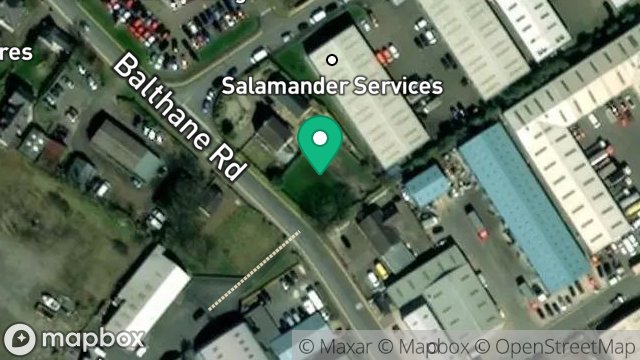 Map showing LAND SOUTH OF BALTHANE HOUSE, BALTHANE ROAD, BALTHANE, BALLASALLA, ISLE OF MAN, IM9 2AF