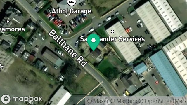 Map showing BALTHANE HOUSE, BALTHANE ROAD, BALTHANE, BALLASALLA, ISLE OF MAN, IM9 2AF