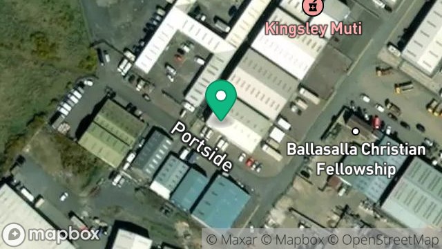 Map showing PLOT 4A, ACKERMAN COURT, PORT WAY, BALTHANE INDUSTRIAL ESTATE, BALLASALLA, ISLE OF MAN, IM9 2AJ